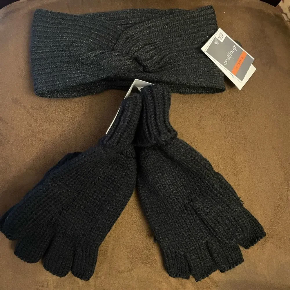 west loop fingerless gloves